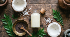 cold pressed coconut oil for cooking in Indian kitchen
